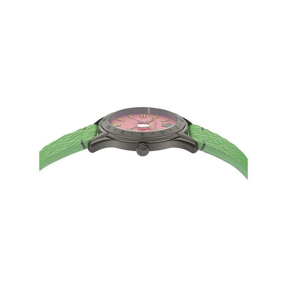 Versace Greca Time GMT Watch Green Mens - Picture 2 of 6